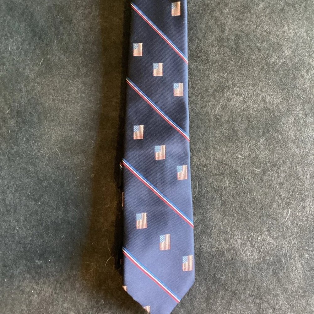 VTG SMITHSONIAN INSTITUTION ‘Star Spangled Banner’ American Flag Tie